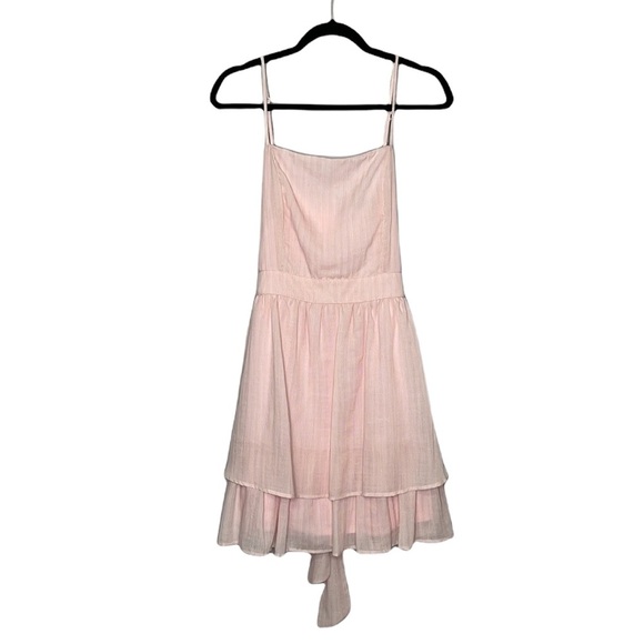 Doe & Rae Women’s Spaghetti Strap Short Pink Dress - Size: L - Picture 2 of 11